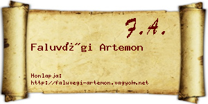 Faluvégi Artemon névjegykártya